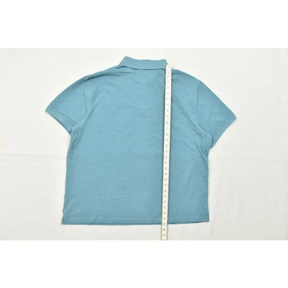 Banana Republic Men's Pique Polo Shirt Size XXL Green Short Sleeve Cotton